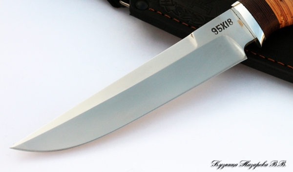 Нож Сапер 95х18 береста