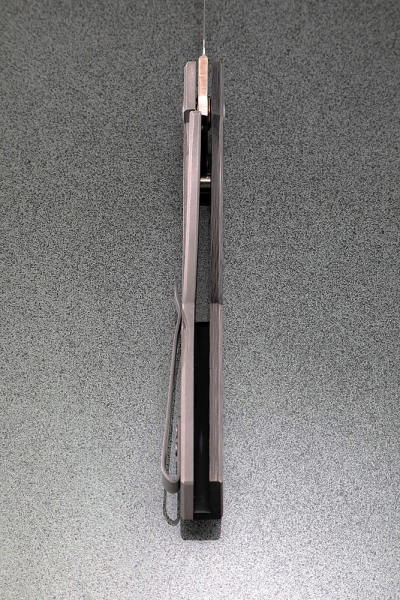 Folding knife Tor steel Elmax lining carbon + AUS8 (bearings, clip)