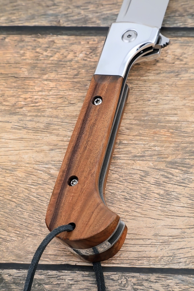 Нож Складной на подшипнике Пчак сталь Х12МФ, накладки палисандр (NEW) 