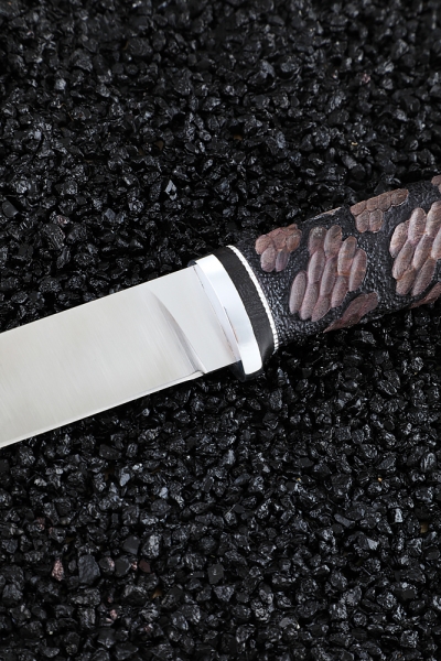 Нож Путник сталь ELMAX - сатин рукоять карельская береза резная (Coutellia)