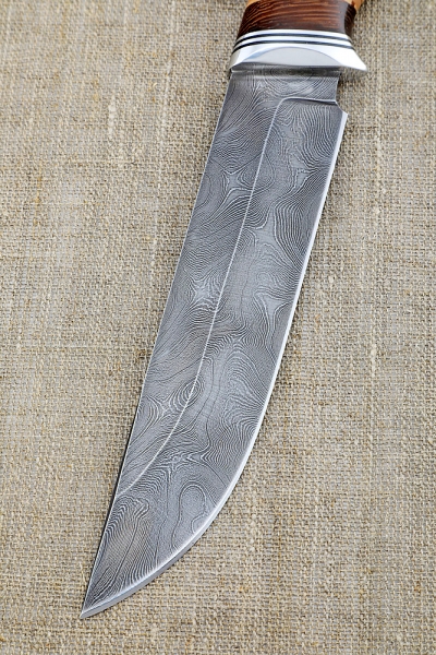 Нож Овод 2 дамаск береста