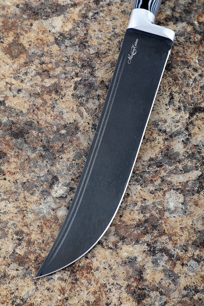 Нож Узбекский цельнометаллический Х12МФ микарта (Coutellia)