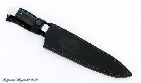 Кухонный нож Шеф-Повар №1: Х12МФ, черный граб-дюраль
