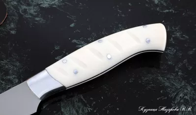 Нож Шеф № 5 сталь 95Х18 рукоять акрил белый