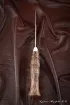 Нож Варан M390 карельская береза коричневая мельхиор
