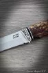 Нож Вепрь M390 карельская береза коричневая
