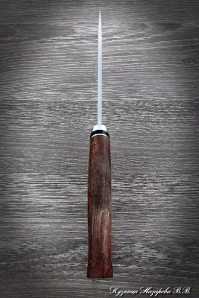 Нож Сокол 2 сталь M390 рукоять карельская береза коричневая