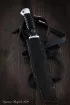 Нож Пластун (казачий пластунский нож) 95х18 черный граб дюраль (NEW)