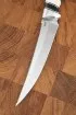 Нож Щука Elmax рукоять акрил белый и черный граб 