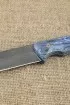 Нож Веган цельнометаллическая сталь х12мф, рукоять G10 синяя