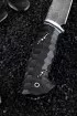 Нож Овод 2 дамаск полный камень черный граб резной (Coutellia)
