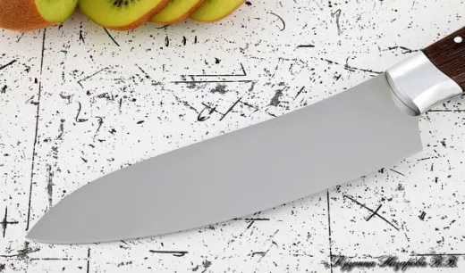 Нож Шеф № 10 сталь 95Х18 рукоять дюраль венге