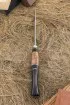 Нож Засапожный КH-01 рукоять черный граб карельская береза акрил зеленый