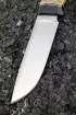 Нож Странник-2 S390 рукоять зуб мамонта стабилизированный желтый черный граб