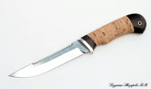 Нож Рыбак D2 береста