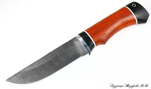 Нож Беркут дамаск черный граб падук