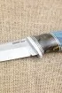 Нож Вепрь Sandvik рукоять ясень стабилизированный синий акрил