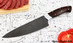 Кухонный нож Шеф № 12 сталь Х12МФ рукоять дюраль венге