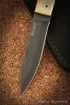 Нож складной Судак 2 сталь Булат накладки стабилизированная карельская береза (янтарная)