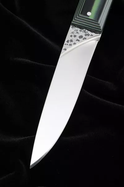 Нож №41 D2 цельнометаллический рукоять G10 чернозеленая