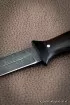 Нож Легионер дамаск рукоять и ножны черный граб