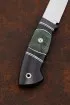 Нож Странник-2 Х12МФ рукоять карбон карельская береза зеленая черный граб