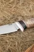 Нож Игла КН-01 рукоять черный граб карельская береза коричневая