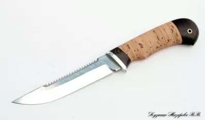 Нож Рыбак D2 береста