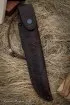 Нож Сапер дамаск долы палисандр бронза
