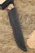 Нож Боец дамаск долы, рукоять стабилизированная карельская береза