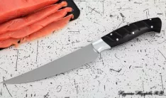 Кухонный нож Шеф № 5 сталь 95Х18 рукоять акрил черный