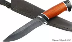 Нож Сокол дамаск черный граб падук