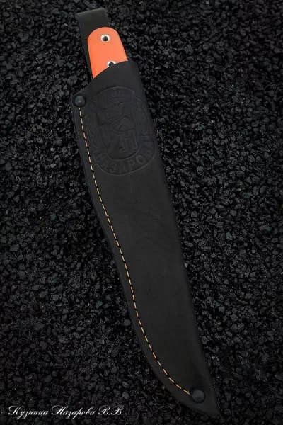 Нож №20 Elmax ЦМ G10 оранжевая + черная
