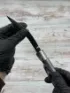 Нож складной филейный сталь N690 , накладки G10 серые 
