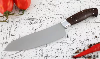 Нож Шеф № 11 сталь 95Х18 рукоять дюраль венге