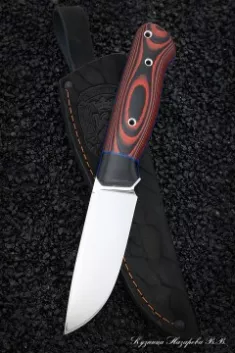 Нож №31 Elmax ЦМ микарта красная + черная