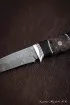 Нож Лань D2 стабилизированная карельская береза коричневая черный граб (Sicac)