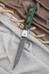 Нож складной филейный сталь х12мф, накладки G10 зеленые 