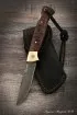 Нож складной Волк сталь Булат накладки карельская береза(коричневая)