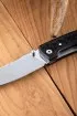 Нож складной Походный сталь Elmax рукоять черный граб (Coutellia)