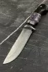 Нож Вепрь D2 — наборная рукоять: карельская береза фиолетовая, черный граб