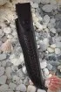 Нож Овод 2 дамаск полный камень черный граб резной
