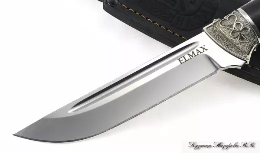 Нож Боец Elmax мельхиор черный граб