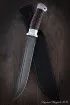 Нож Пластун (казачий пластунский нож) дамаск венге дюраль (NEW)