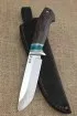 Нож Странник КН-01 рукоять венге акрил зеленый