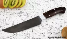 Кухонный нож Шеф № 8 сталь Х12МФ рукоять дюраль венге