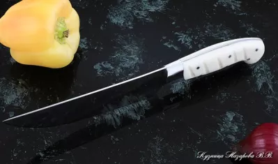 Нож Шеф № 8 сталь 95Х18 рукоять акрил белый