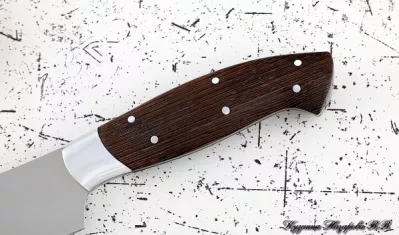 Нож Шеф № 10 сталь 95Х18 рукоять дюраль венге