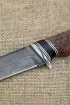 Нож Вепрь дамаск рукоять карельская береза коричневая черный граб