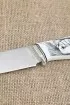 Нож Засапожный CPM 125v, рукоять рог лося со скримшоу